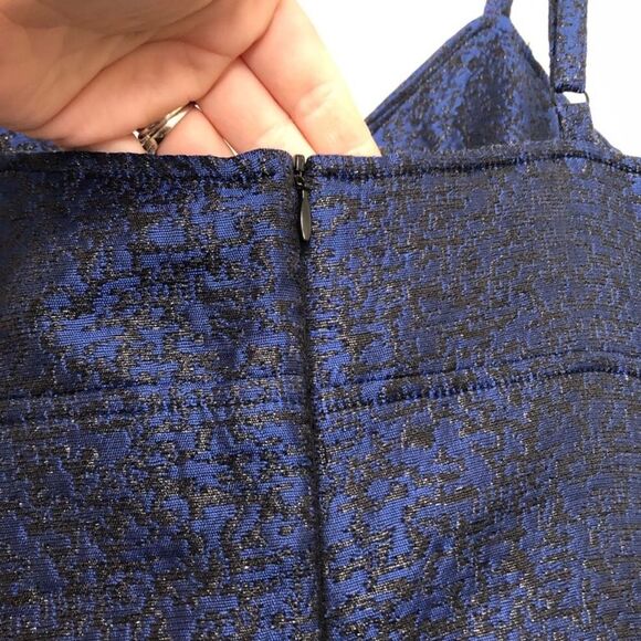 Anthropologie Hutch Metallic Mini Dress Size 8 - Picture 4 of 6